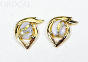 Gold Quartz Earrings "Orocal" EJ36Q Genuine Hand Crafted Jewelry - 14K Gold Casting