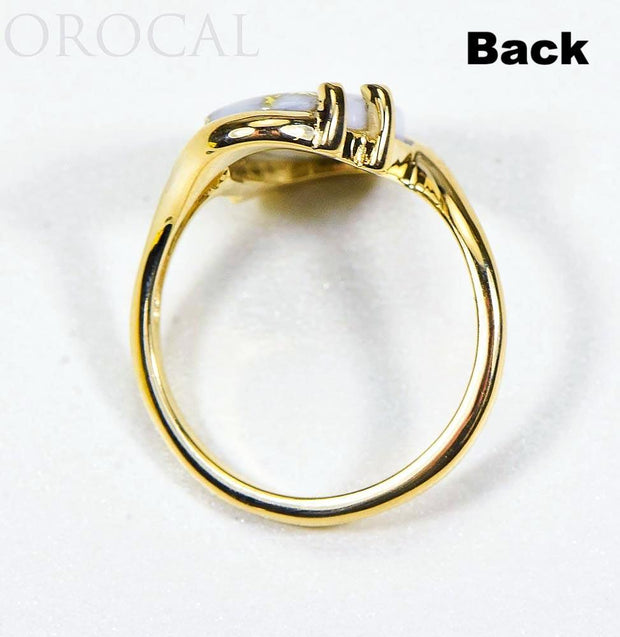 Gold Quartz Ladies Ring "Orocal" RL994LQ Genuine Hand Crafted Jewelry - 14K Gold Casting