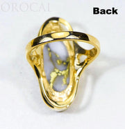 Gold Quartz Ladies Ring "Orocal" RLN790Q Genuine Hand Crafted Jewelry - 14K Gold Casting