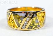 Gold Quartz Ladies Ring "Orocal" RL883D20NQ Genuine Hand Crafted Jewelry - 14K Gold Casting