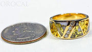 Gold Quartz Ladies Ring "Orocal" RL883D20NQ Genuine Hand Crafted Jewelry - 14K Gold Casting