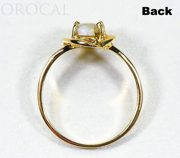 Gold Quartz Ladies Ring "Orocal" RL805Q Genuine Hand Crafted Jewelry - 14K Gold Casting