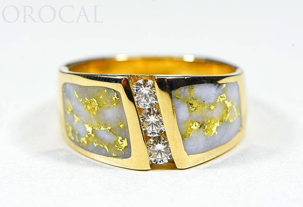 Gold Quartz Ladies Ring "Orocal" RL470LD45Q Genuine Hand Crafted Jewelry - 14K Gold Casting
