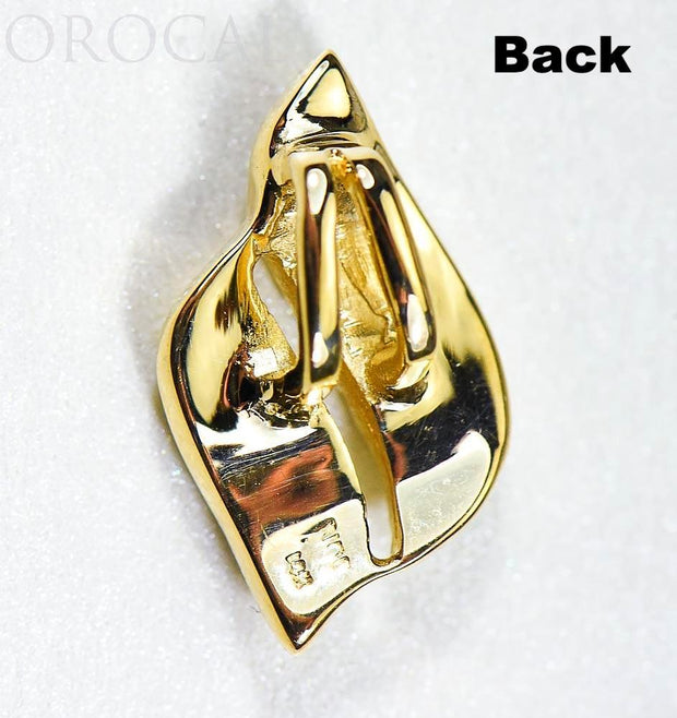 Gold Quartz Pendant "Orocal" PN645QX Genuine Hand Crafted Jewelry - 14K Gold Yellow Gold Casting