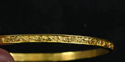 Gold Nugget Bracelet Bangle Style Bbs4Mm Orocal Hand Made - Alaskan Yukon Bc 21.64 Grams Jewelry