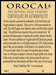 Gold Quartz Bracelet "Orocal" B8MM7N7Q Genuine Hand Crafted Jewelry - 14K Gold Casting