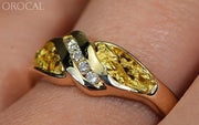 Gold Nugget Ladies Ring Orocal Rl612D10 Genuine Hand Crafted Jewelry - 14K Casting