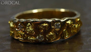 Gold Nugget Mens Ring Orocal Rm195D6 Genuine Hand Crafted Jewelry - 14K Casting