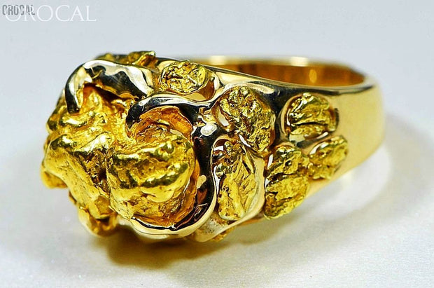gold nugget mens ring orocal rmen102 genuine hand crafted jewelry 14k casting nuggets by