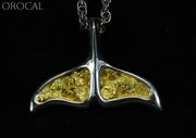 Gold Nugget Pendant Whales Tail - Sterling Silver Special Pajwt301Nss Hand Made Jewelry Specials