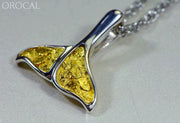 Gold Nugget Pendant Whales Tail - Sterling Silver Special Pdlwt113Nss Hand Made Jewelry Specials