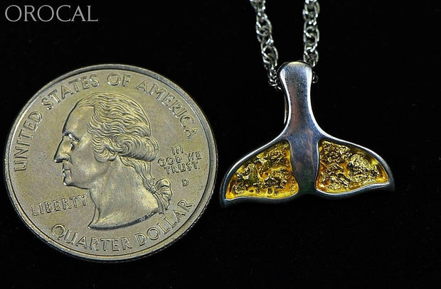 Gold Nugget Pendant Whales Tail - Sterling Silver Special Pwt32Nssx Hand Made Jewelry Specials