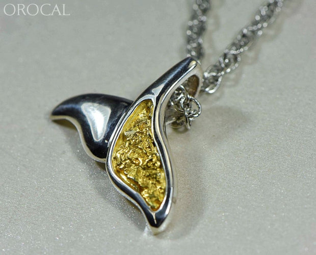 Gold Nugget Pendant Whales Tail - Sterling Silver Special Pwt37Snss Hand Made Jewelry Specials