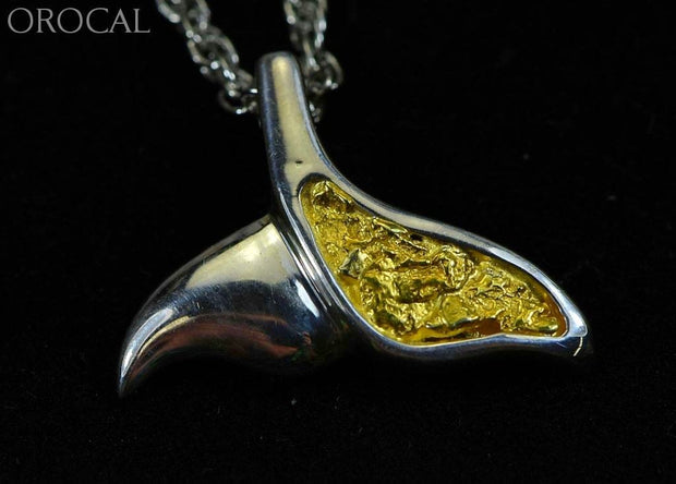 Gold Nugget Pendant Whales Tail - Sterling Silver Special Pwt37Snss Hand Made Jewelry Specials