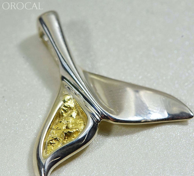 Gold Nugget Pendant Whales Tail - Sterling Silver Special Pwt43Lnss Hand Made Jewelry Specials