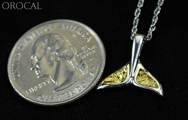 Gold Nugget Pendant Whales Tail - Sterling Silver Special Pwt44Snss Hand Made Jewelry Specials