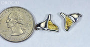 Gold Nugget Whales Tail Earrings - Sterling Silver Special Edlwt12Nss Hand Made Jewelry Specials