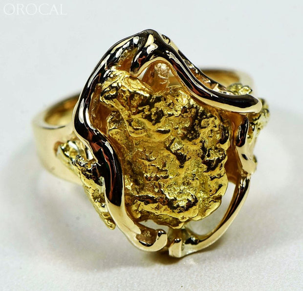 Gold Nugget Womens Ring Orocal Rl232L Genuine Hand Crafted Jewelry - 14K Casting