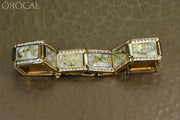 Gold Quartz Bracelet "Orocal" B16MMDQ  Genuine Hand Crafted Jewelry - 14K Gold Casting
