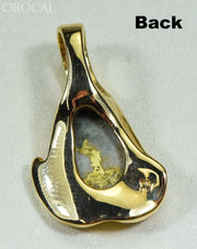 Gold Quartz Pendant Orocal Pdl106Sd14Qx Genuine Hand Crafted Jewelry - 14K Yellow Casting
