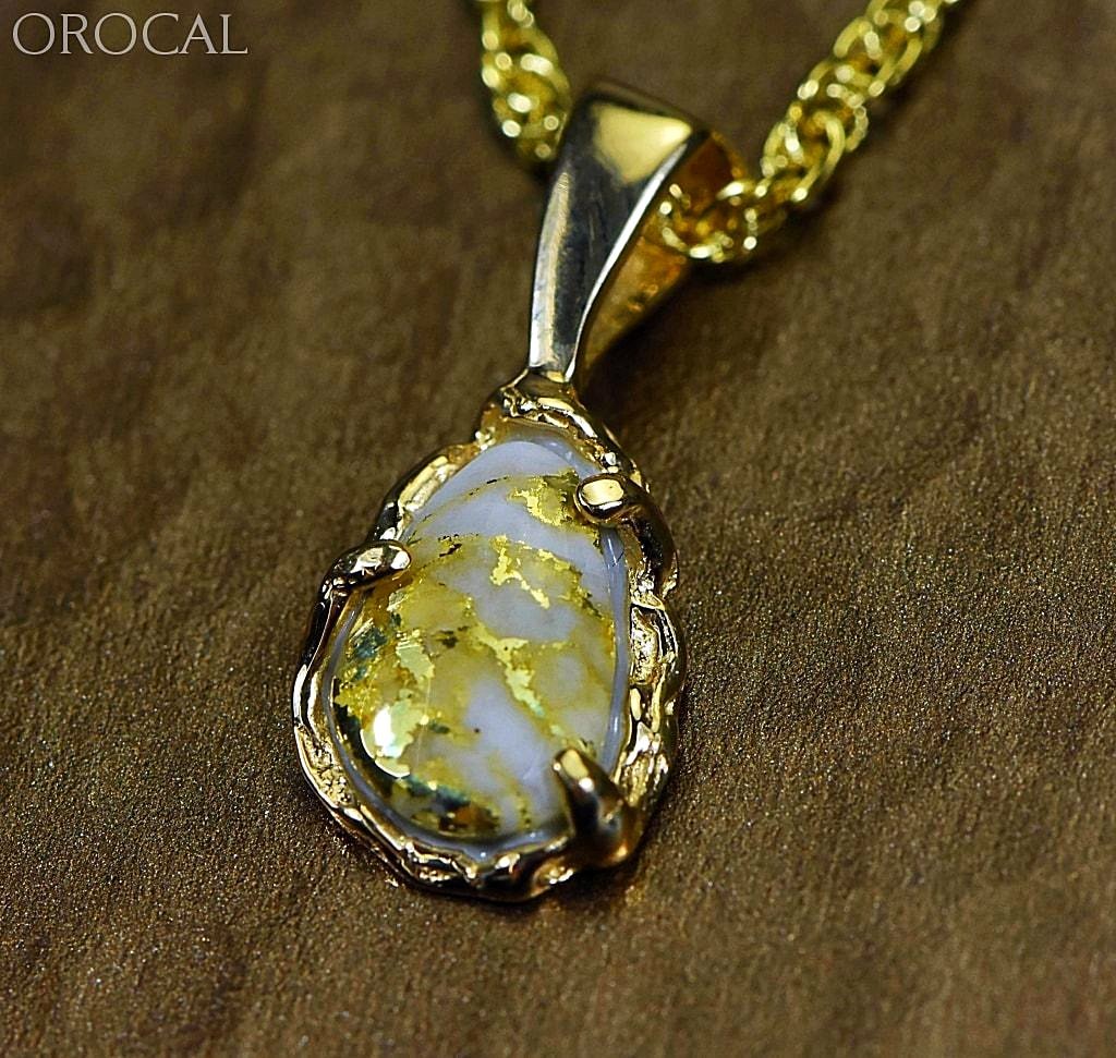 Gold Quartz Pendant 