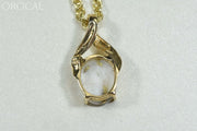 Gold Quartz Pendant Orocal Pn752Qx Genuine Hand Crafted Jewelry - 14K Yellow Casting