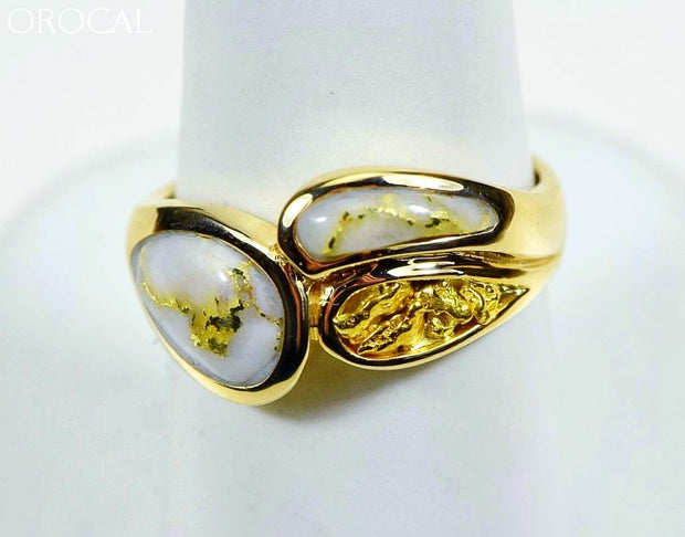 Gold Quartz Ring Ladies Orocal Rll1168Nq Genuine Hand Crafted Jewelry - 14K Yellow Casting