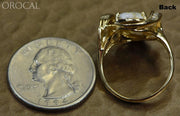 Gold Quartz Ring Orocal Rl1028Dq Genuine Hand Crafted Jewelry - 14K Casting