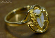 Gold Quartz Ring Orocal Rl1043Nq Genuine Hand Crafted Jewelry - 14K Casting