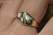 Gold Quartz Ring Orocal Rl1064Dq Genuine Hand Crafted Jewelry - 14K Casting