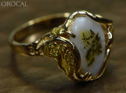 Gold Quartz Ring Orocal Rl232Q Genuine Hand Crafted Jewelry - 14K Casting