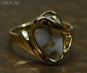 Gold Quartz Ring Orocal Rl549Q Genuine Hand Crafted Jewelry - 14K Casting
