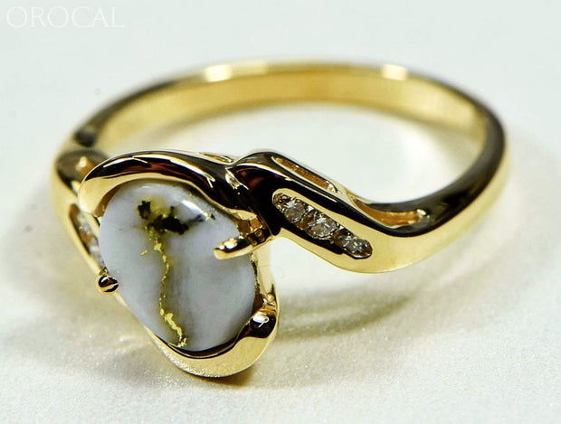 Gold Quartz Ring Orocal Rl586D10Q Genuine Hand Crafted Jewelry - 14K Casting