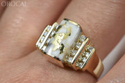 Gold Quartz Ring Orocal Rl639D48Q Genuine Hand Crafted Jewelry - 14K Casting