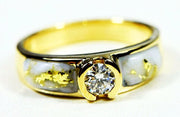 Gold Quartz Ring Orocal Rl728D33Q Genuine Hand Crafted Jewelry - 14K Casting