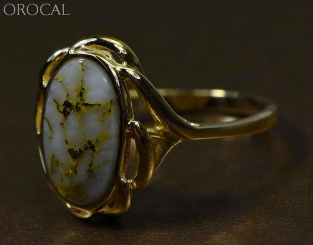 Gold Quartz Ring Orocal Rl754Q Genuine Hand Crafted Jewelry - 14K Casting
