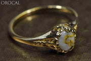 Gold Quartz Ring Orocal Rl790Q Genuine Hand Crafted Jewelry - 14K Casting