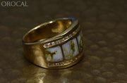 Gold Quartz Ring Orocal Rl892D60Q Genuine Hand Crafted Jewelry - 14K Casting