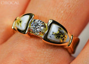 Gold Quartz Ring Orocal Rl988Dqe Genuine Hand Crafted Jewelry - 14K Casting