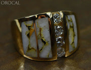 Gold Quartz Ring Orocal Rlj500Dq Genuine Hand Crafted Jewelry - 14K Casting