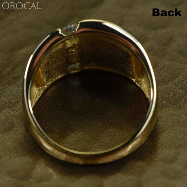Gold Quartz Ring Orocal Rlj500Dq Genuine Hand Crafted Jewelry - 14K Casting