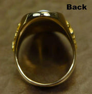 Gold Quartz Ring Orocal Rll923D60Q Genuine Hand Crafted Jewelry - 14K Casting