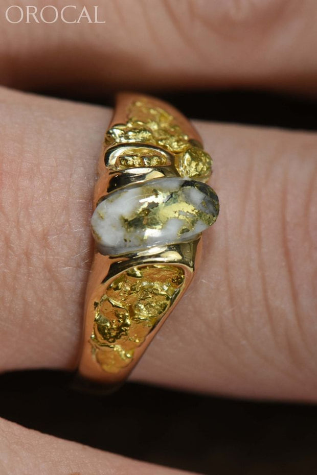 Gold Quartz Ring Orocal Rm487Q Genuine Hand Crafted Jewelry - 14K Casting