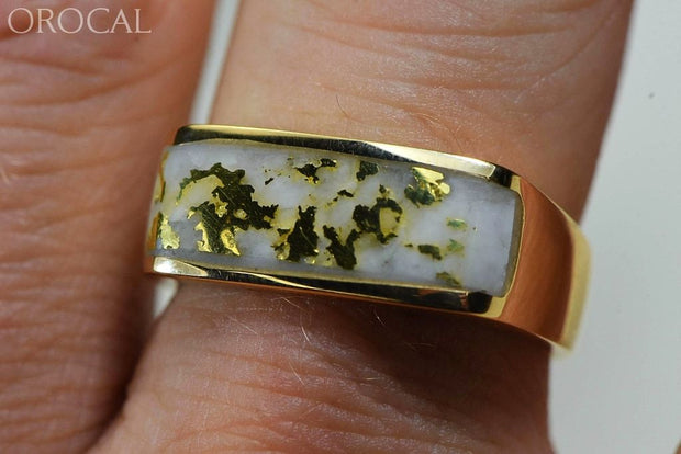 Gold Quartz Ring Orocal Rm567Q Genuine Hand Crafted Jewelry - 14K Casting
