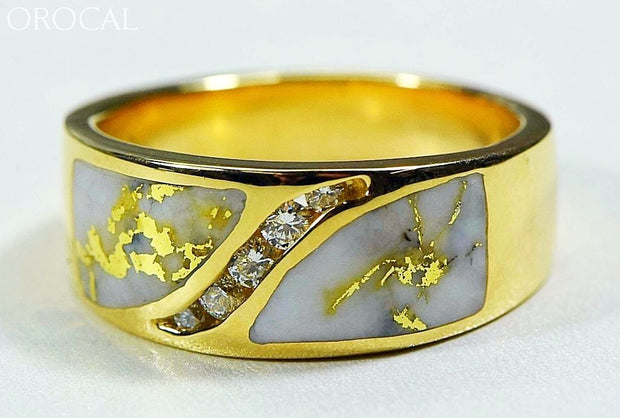 Gold Quartz Ring Orocal Rm673D27Q Genuine Hand Crafted Jewelry - 14K Casting