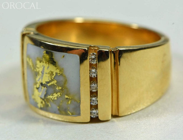 Gold Quartz Ring Orocal Rm779D24Q Genuine Hand Crafted Jewelry - 14K Casting