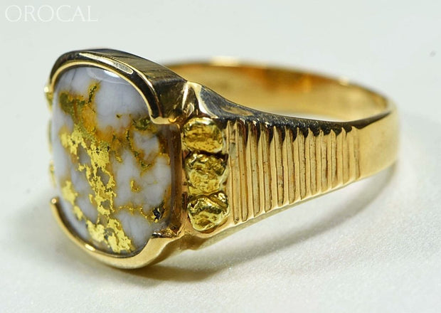 Gold Quartz Ring Orocal Rm794Nq Genuine Hand Crafted Jewelry - 14K Casting
