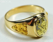 Gold Quartz Ring Orocal Rm803Q Genuine Hand Crafted Jewelry - 14K Casting